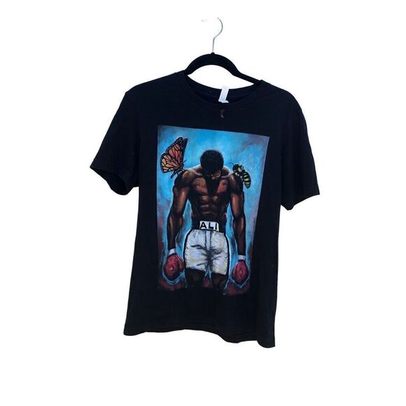 The Butterflies and The Bees Canvas T-Shirt Medium (M) Muhammad Ali - Picture 1 of 4
